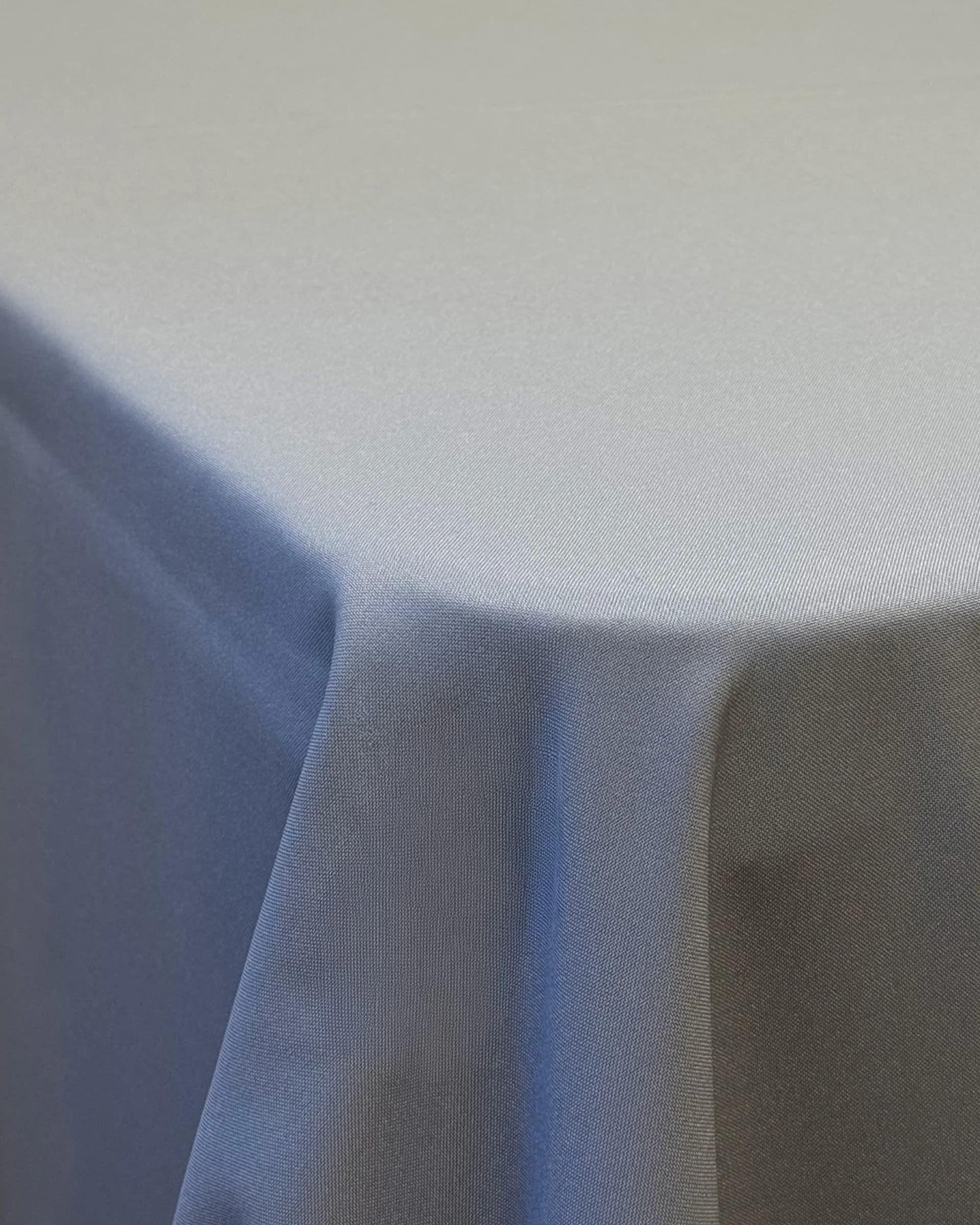 Light grey (silver) square tablecloth rental