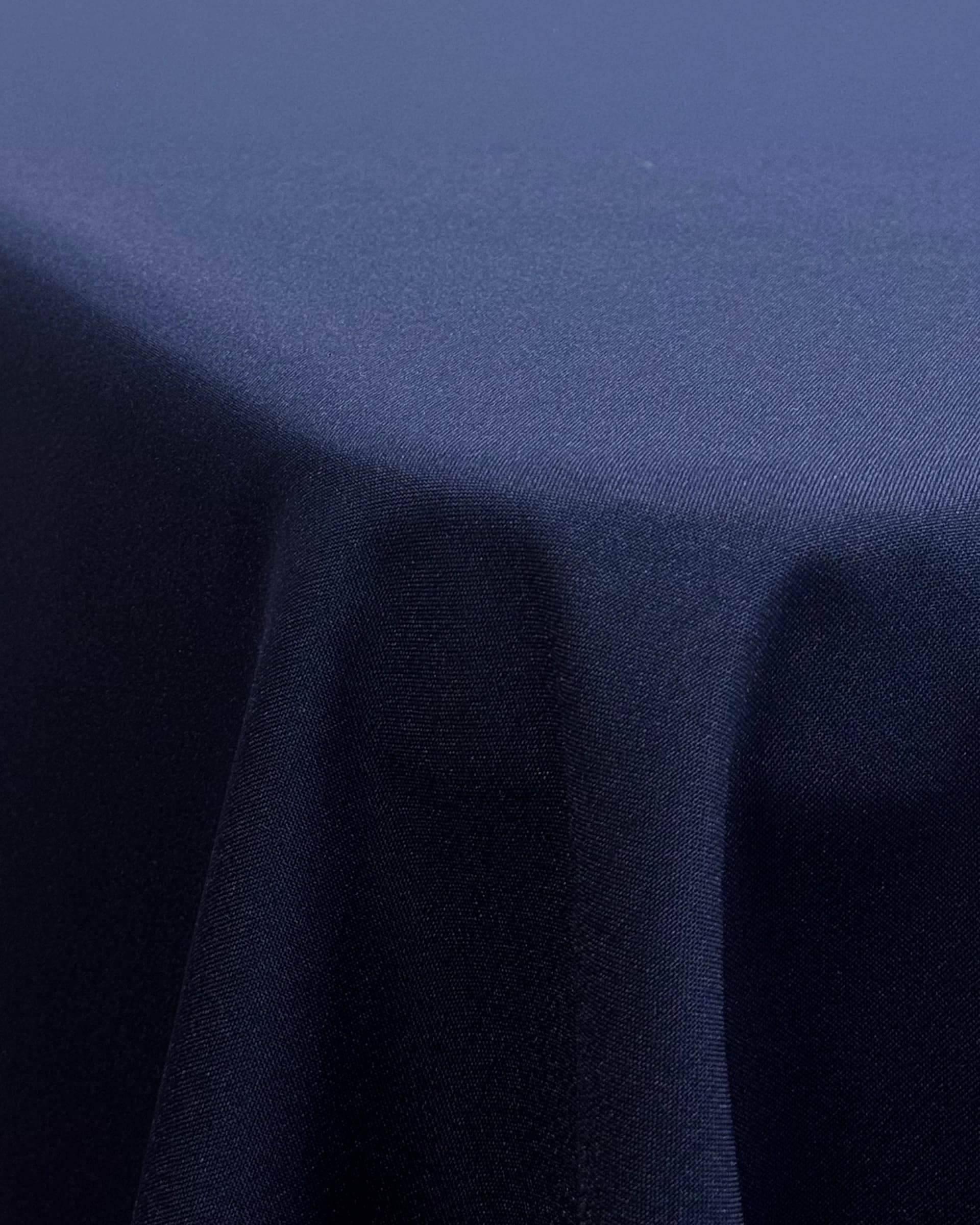 Navy blue square tablecloth rental