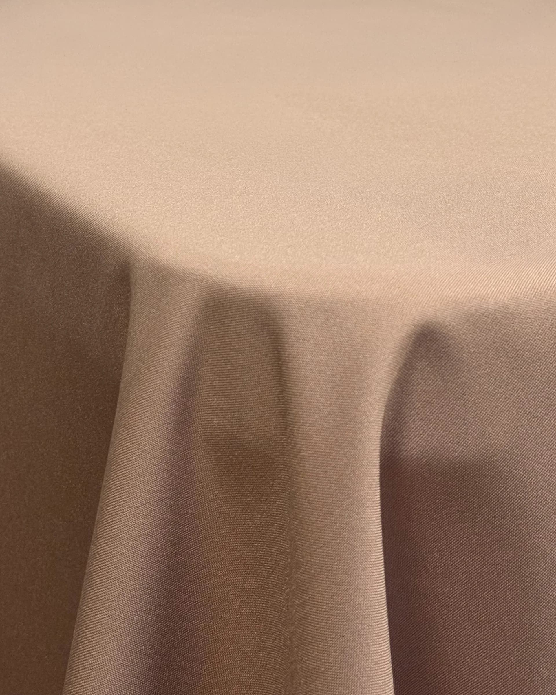 Cappuccino rectangular tablecloth rental