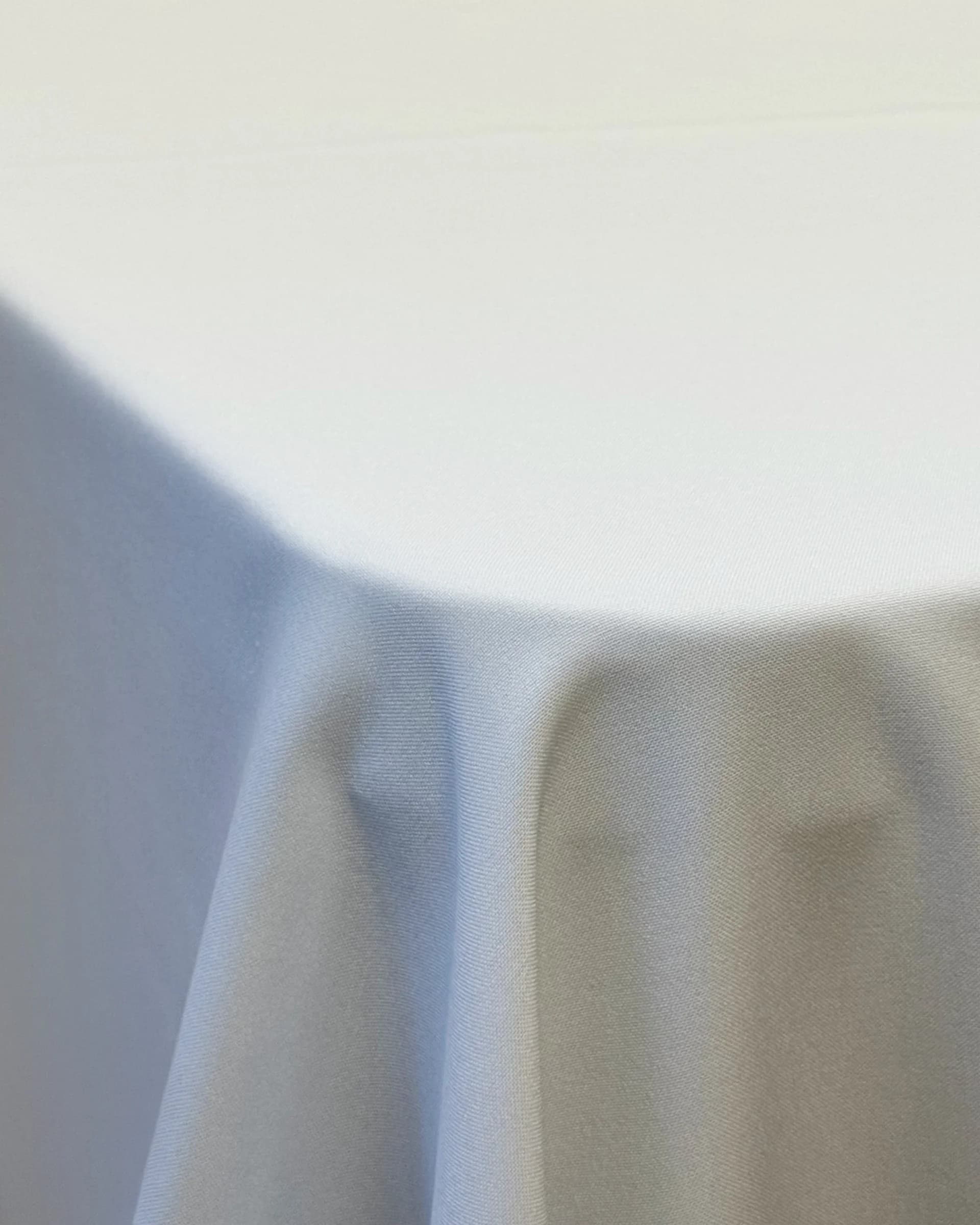 White rectangular tablecloth rental