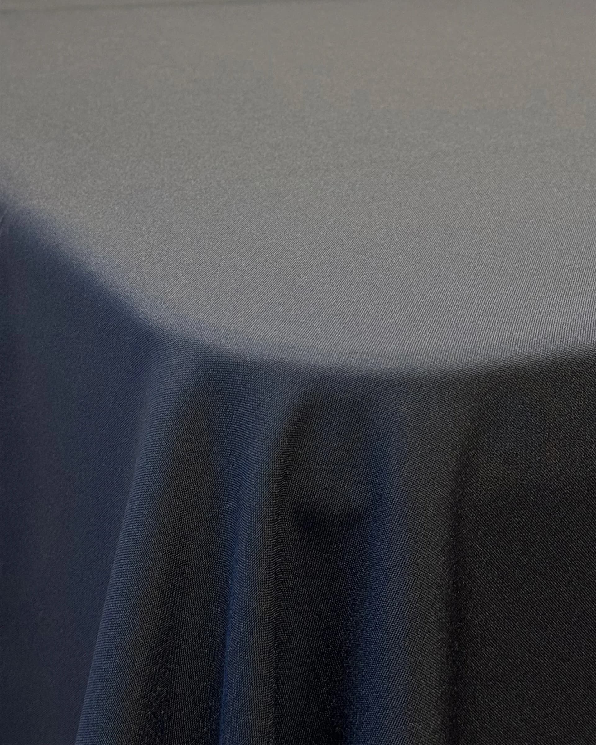 Dark grey rectangular tablecloth rental