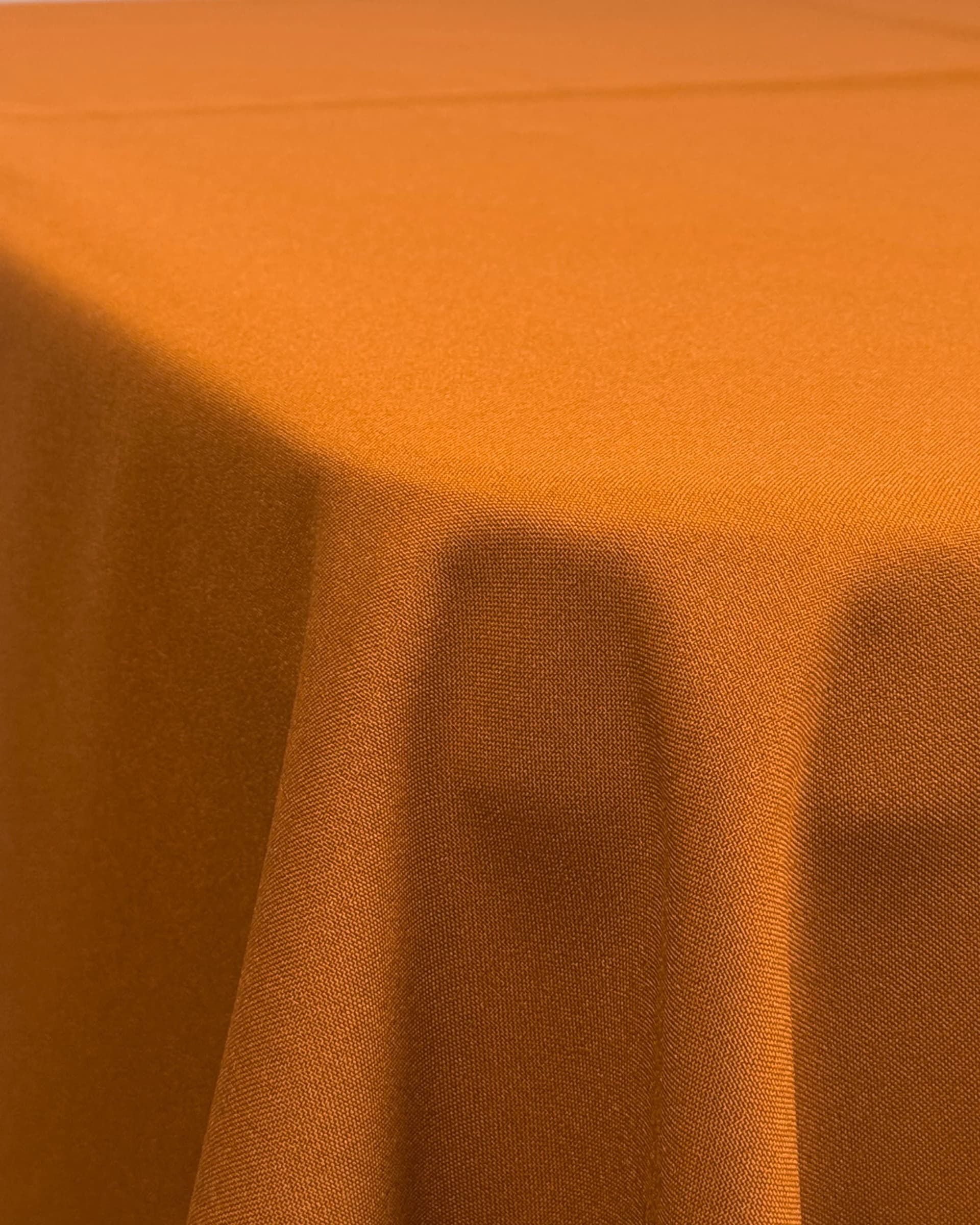 Terracotta rectangular tablecloth rental