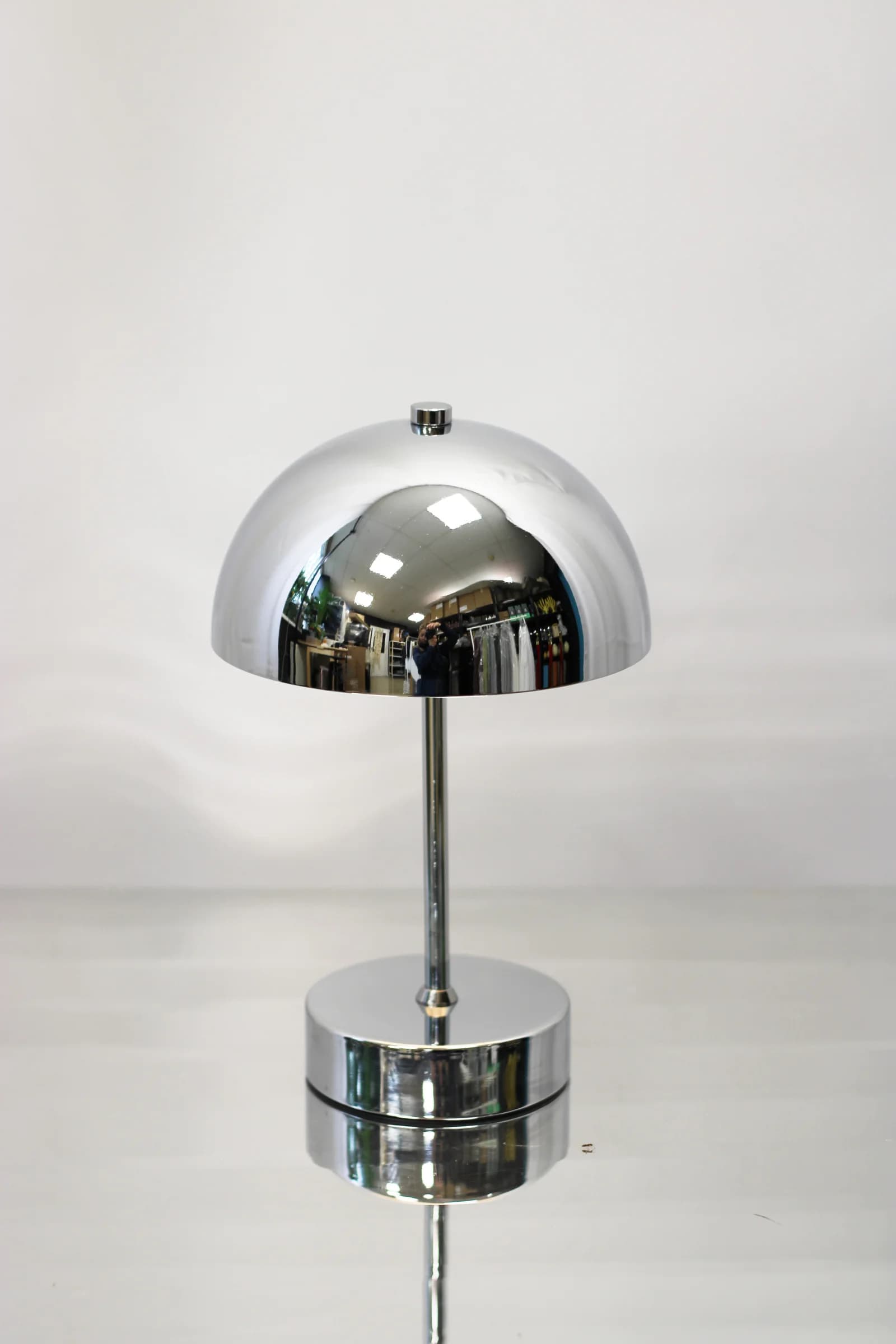 Silver table lamp